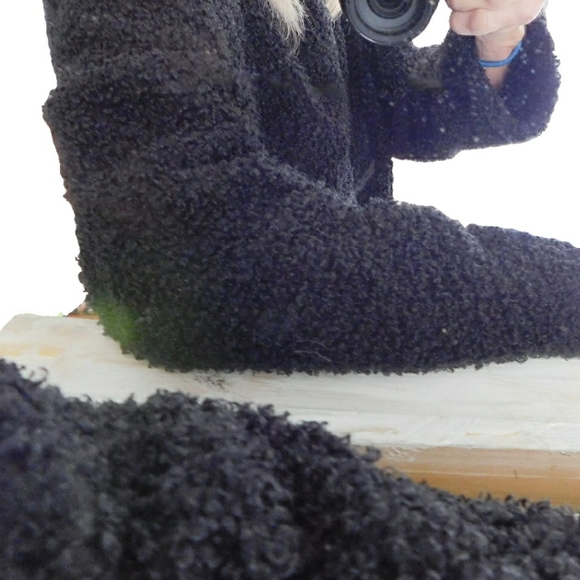 J.JILL WMNS SZ M CURLY HAIR ZIP UP CARDIGAN - Picture 2 of 6